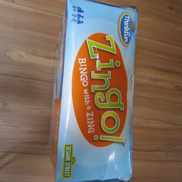 ZINGO Sesame Street BNIP Bingo with a Zing ThinkFun Ages 4+ DAMAGED BOX - Picture 10 of 11